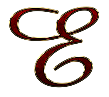 Elegant Redand Gold Letter G