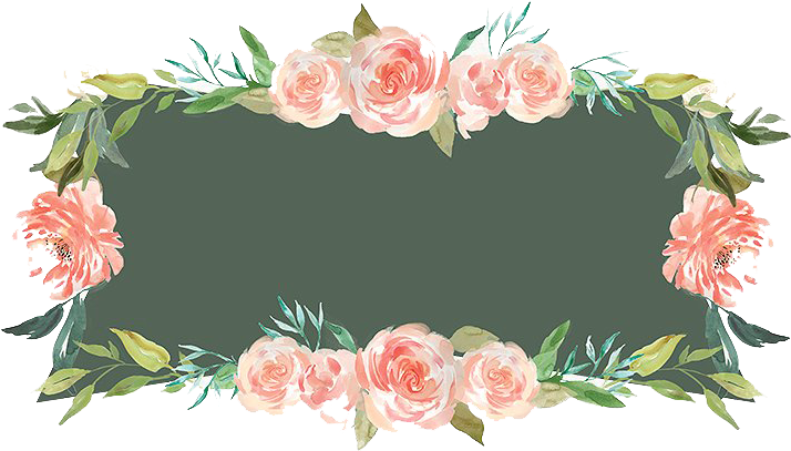 Elegant Rose Floral Frame