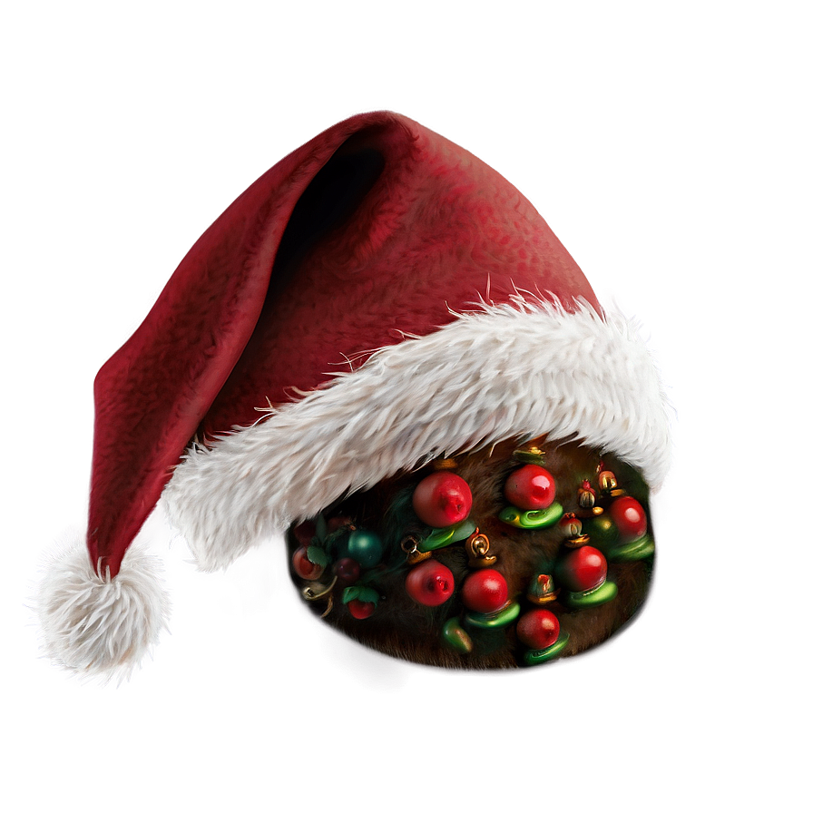 Elegant Santa Hat Version Png Mvu