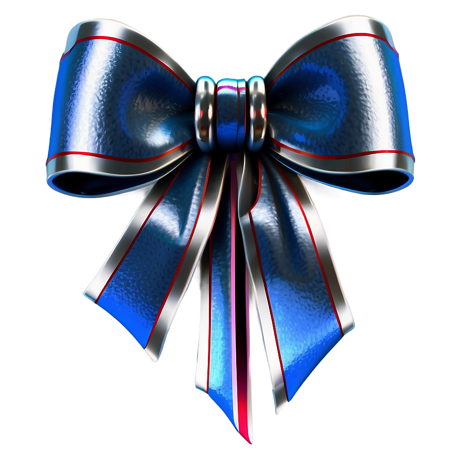 Elegant Silver Bow Png 73
