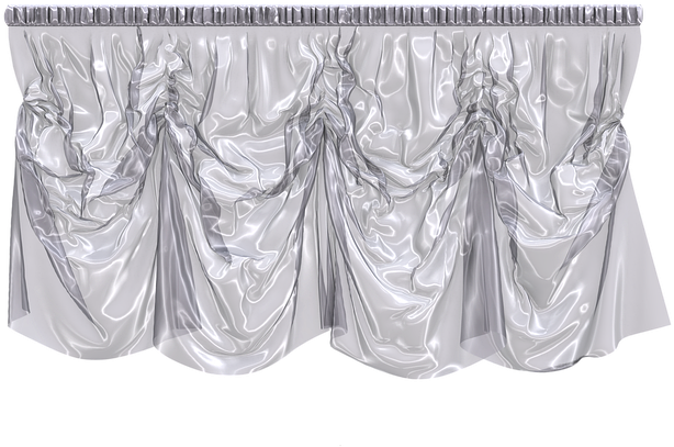 Elegant Silver Curtain Design