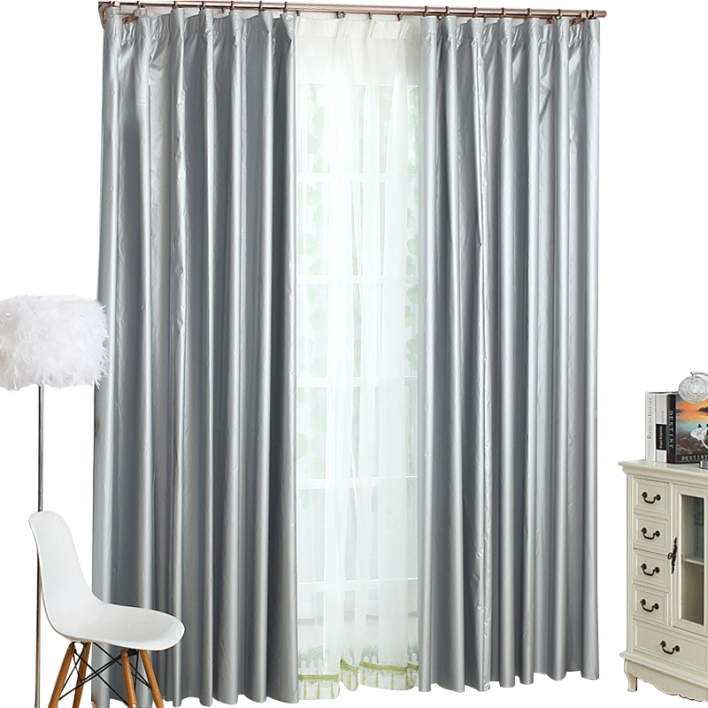 Elegant Silver Curtains Interior Design