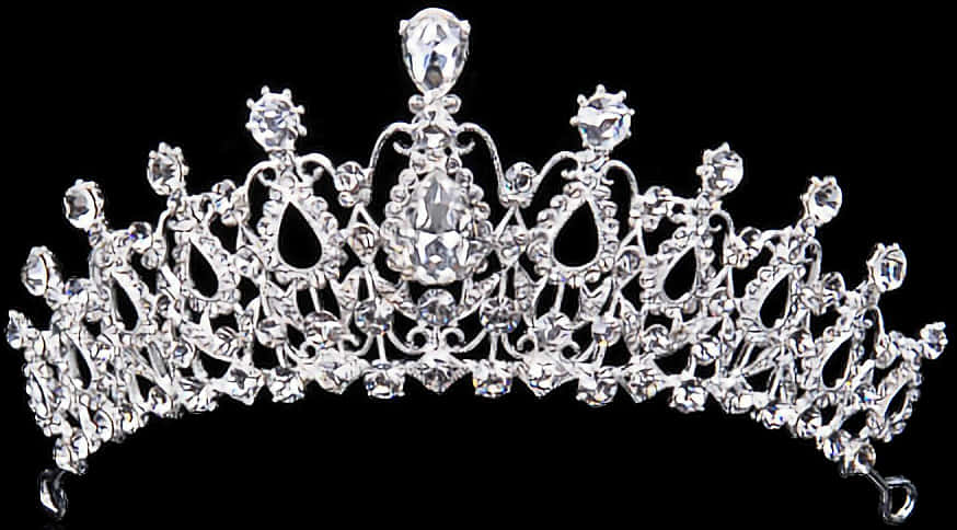 Elegant Silver Diamond Crown