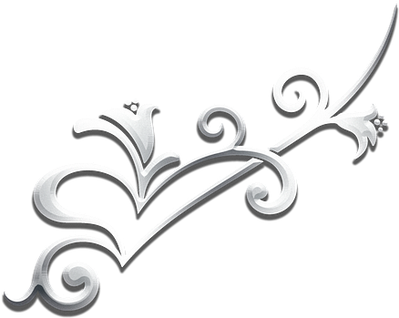 Elegant Silver Flourish Vector