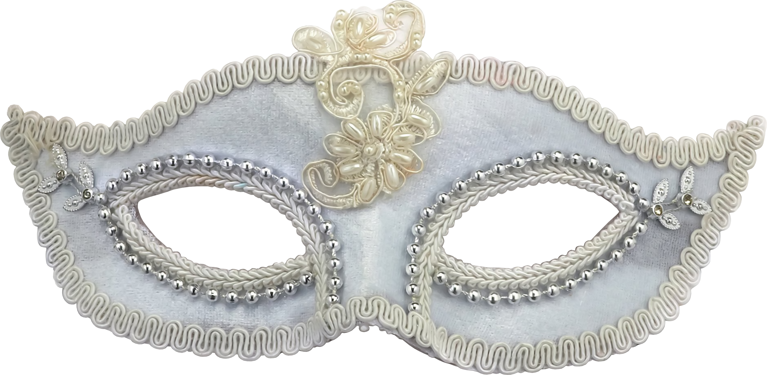 Elegant Silver Masquerade Mask