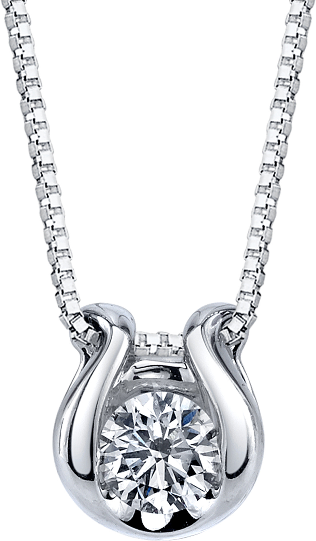 Elegant Solitaire Diamond Necklace