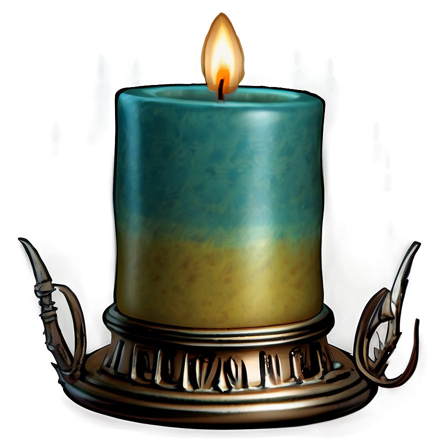 Elegant Taper Candle Png 11