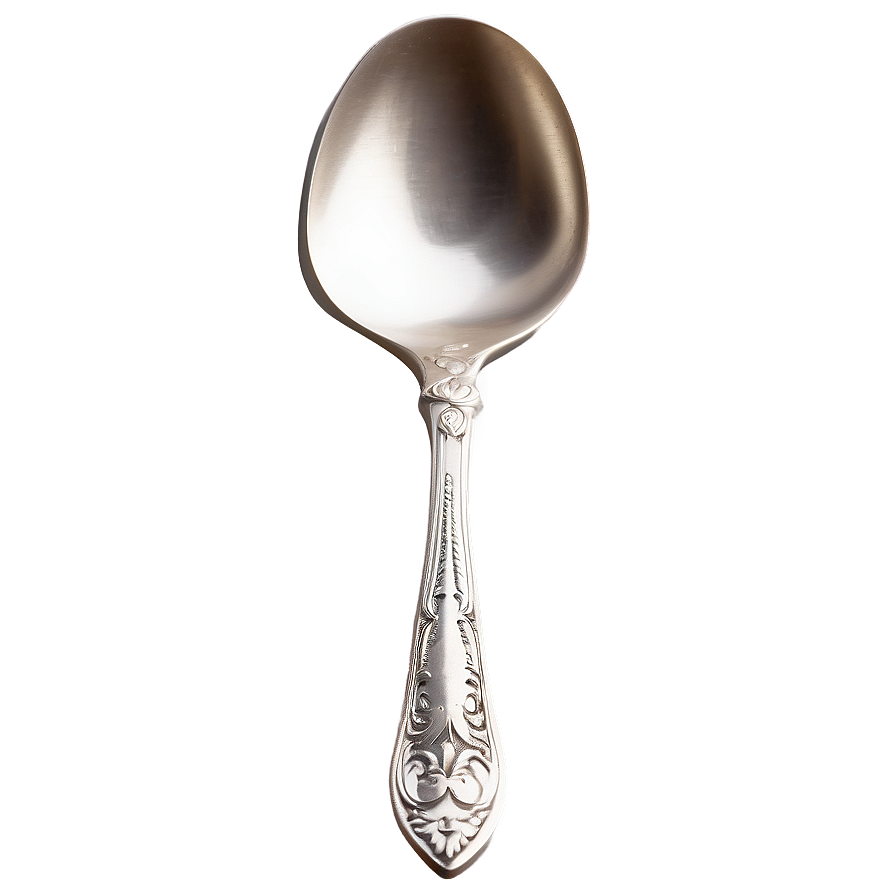 Elegant Teaspoon With Engravings Png 06252024