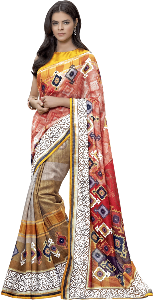 Elegant Traditional Saree Model