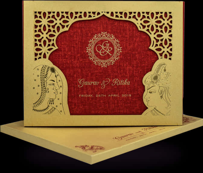 Elegant Traditional Wedding Invitation Card