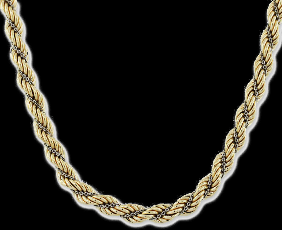 Elegant Twisted Gold Chain