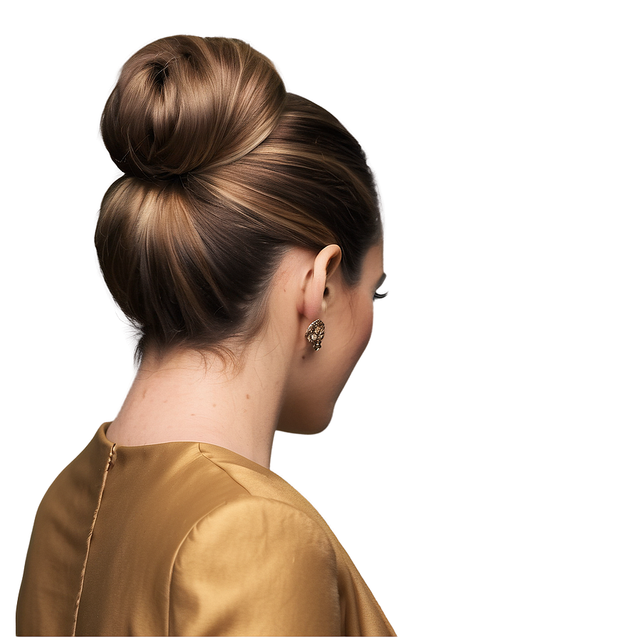 Elegant Updo Brown Hair Png Nlg