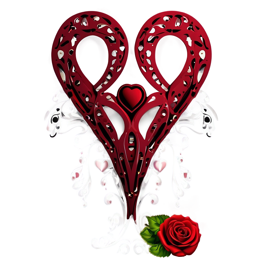 Elegant Valentines Day Decoration Png Dbu