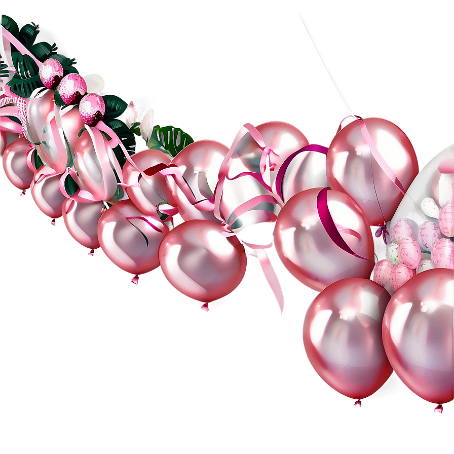 Elegant Wedding Balloon Garland Png 74