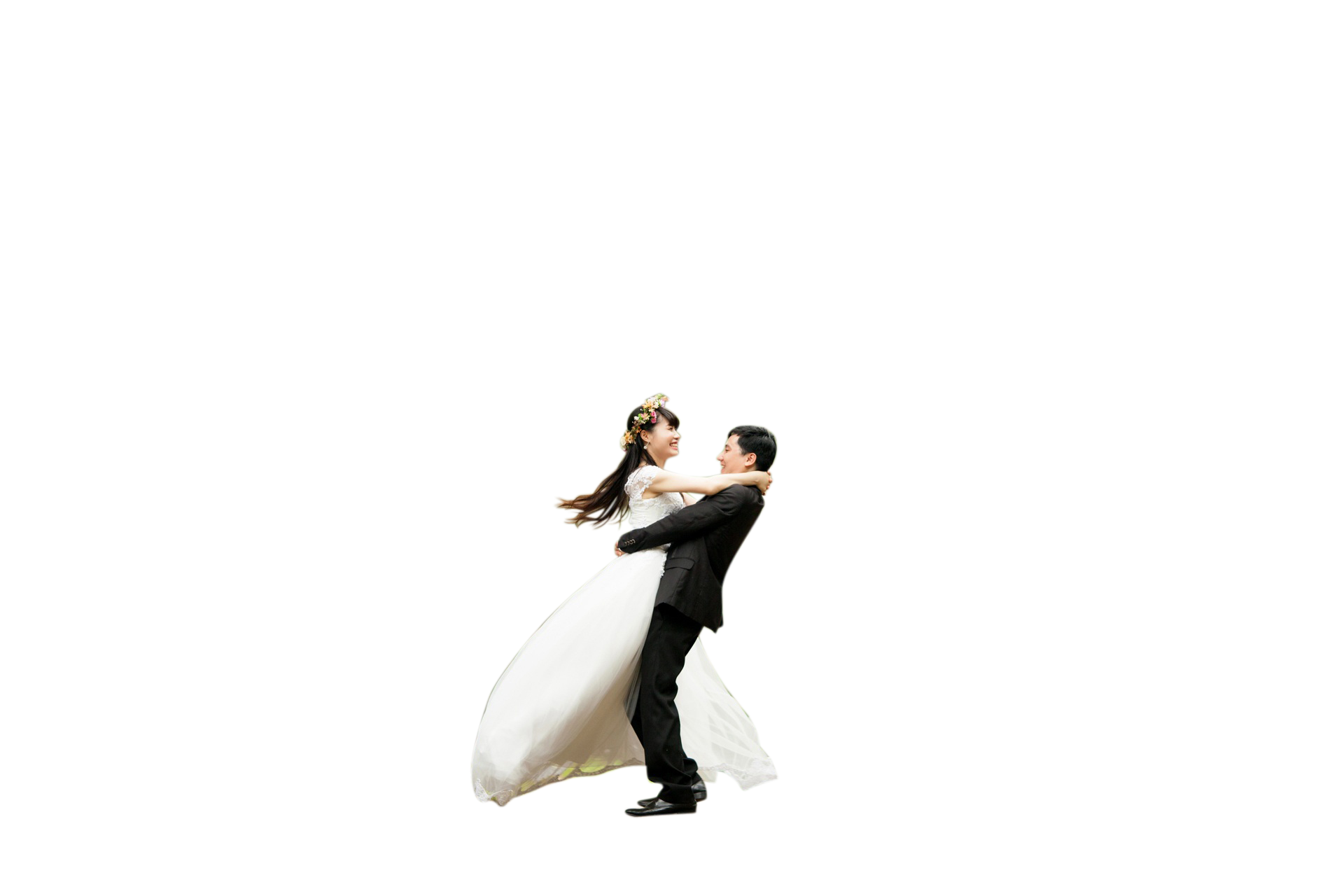 Elegant Wedding Dance Black Background