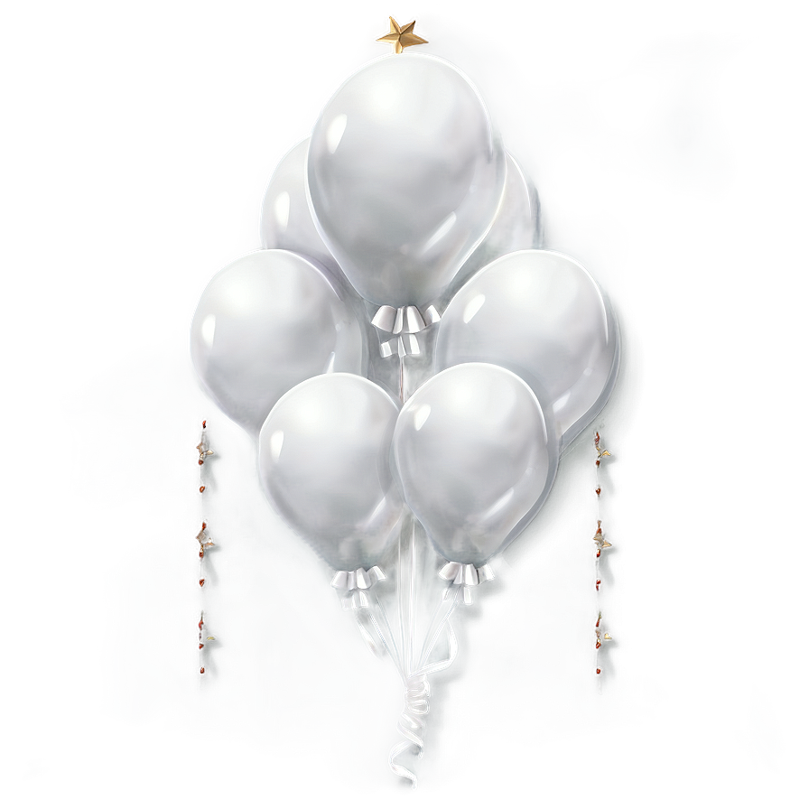 Elegant White Balloon Png Bwv67