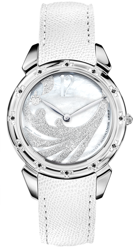 Elegant White Diamond Watch