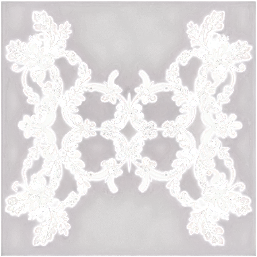 Elegant White Lace Design Png 05042024