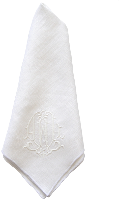 Elegant White Linen Napkin