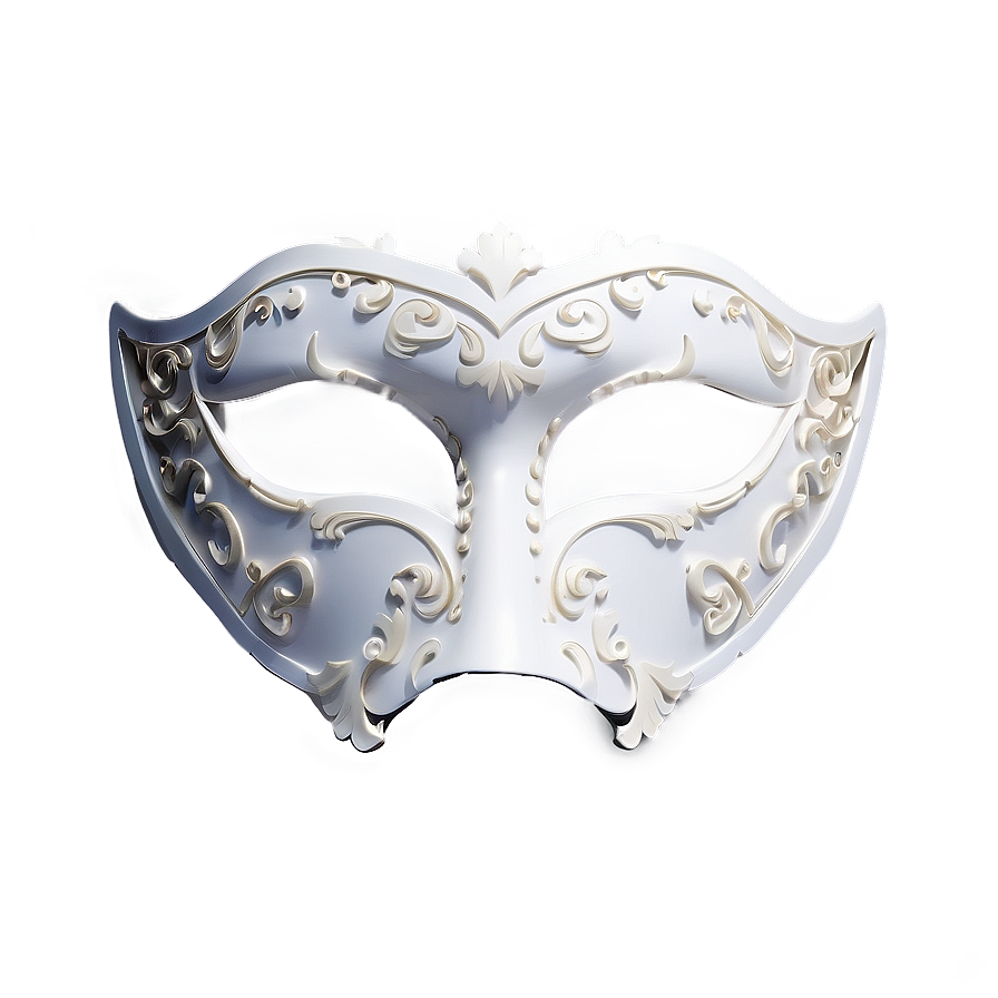 Elegant White Mask Png 06272024