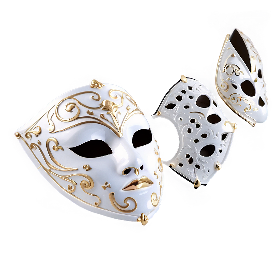 Elegant White Mask Png 32