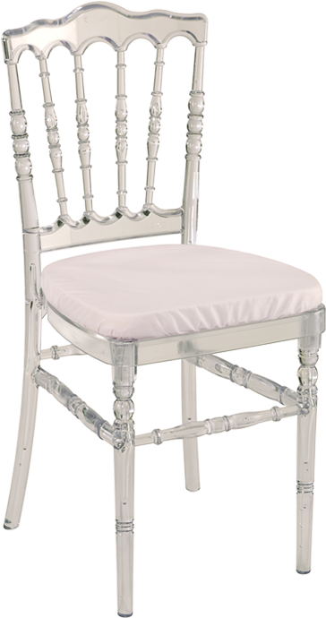 Elegant White Napoleon Chair