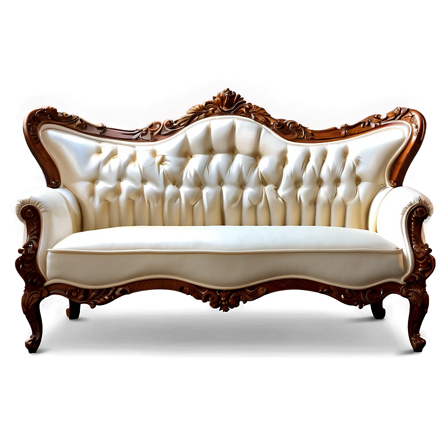 Elegant White Sofa Png 76