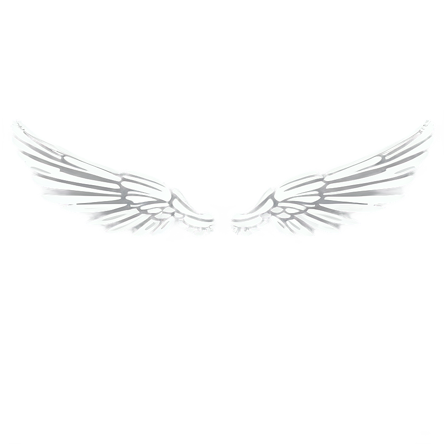 Elegant White Wings Silhouette Png Cha90