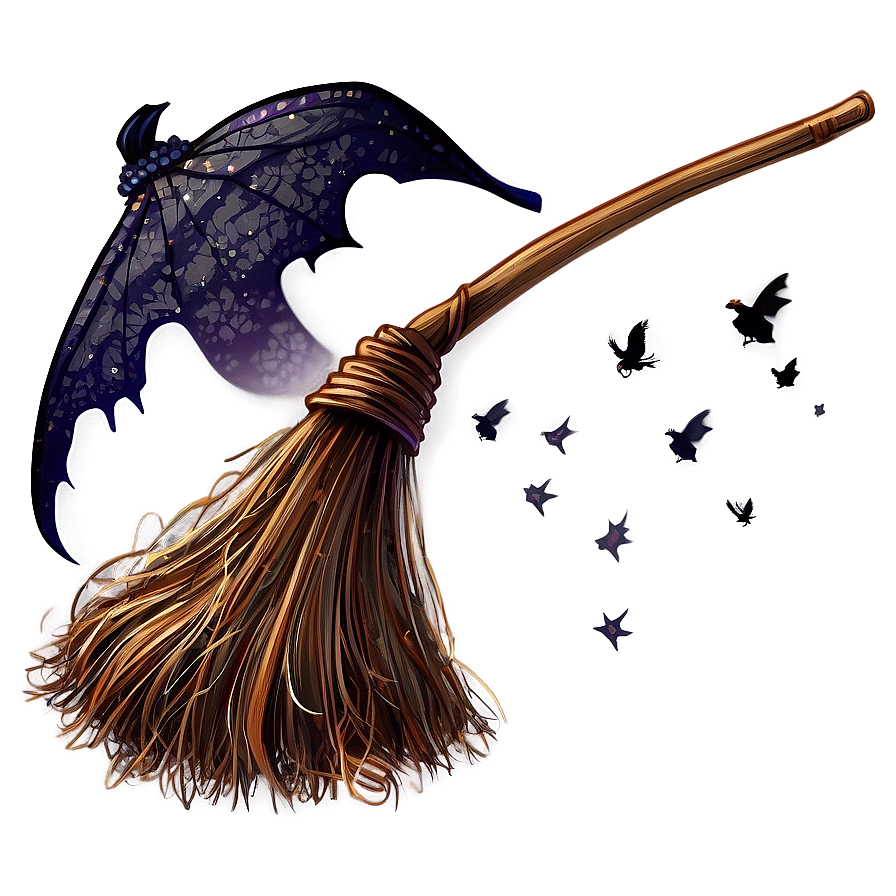 Elegant Witches Broom Png 06292024