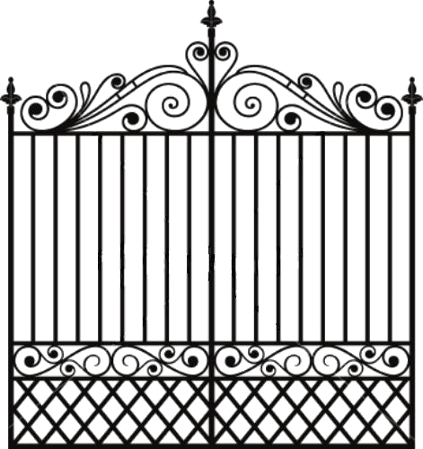 Elegant Wrought Iron Gate