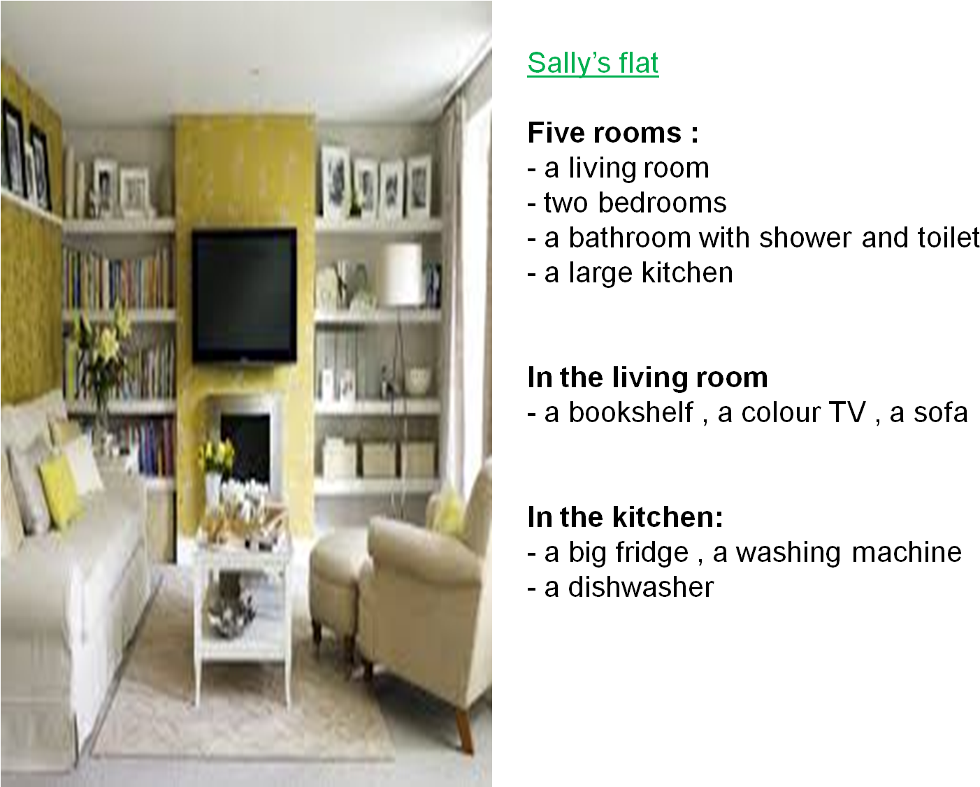 Elegant Yellow Living Room Interior