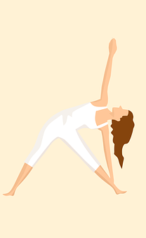 Elegant Yoga Pose Illustration