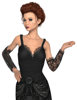 Elegant3 D Rendered Woman