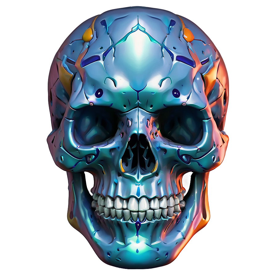 Elemental Skull Graphic Png A