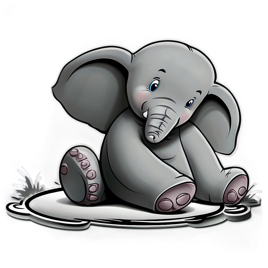 Elephant Cartoon For Coloring Png 06212024