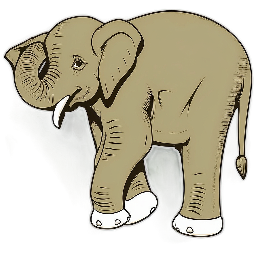 Elephant Cartoon For Coloring Png 61