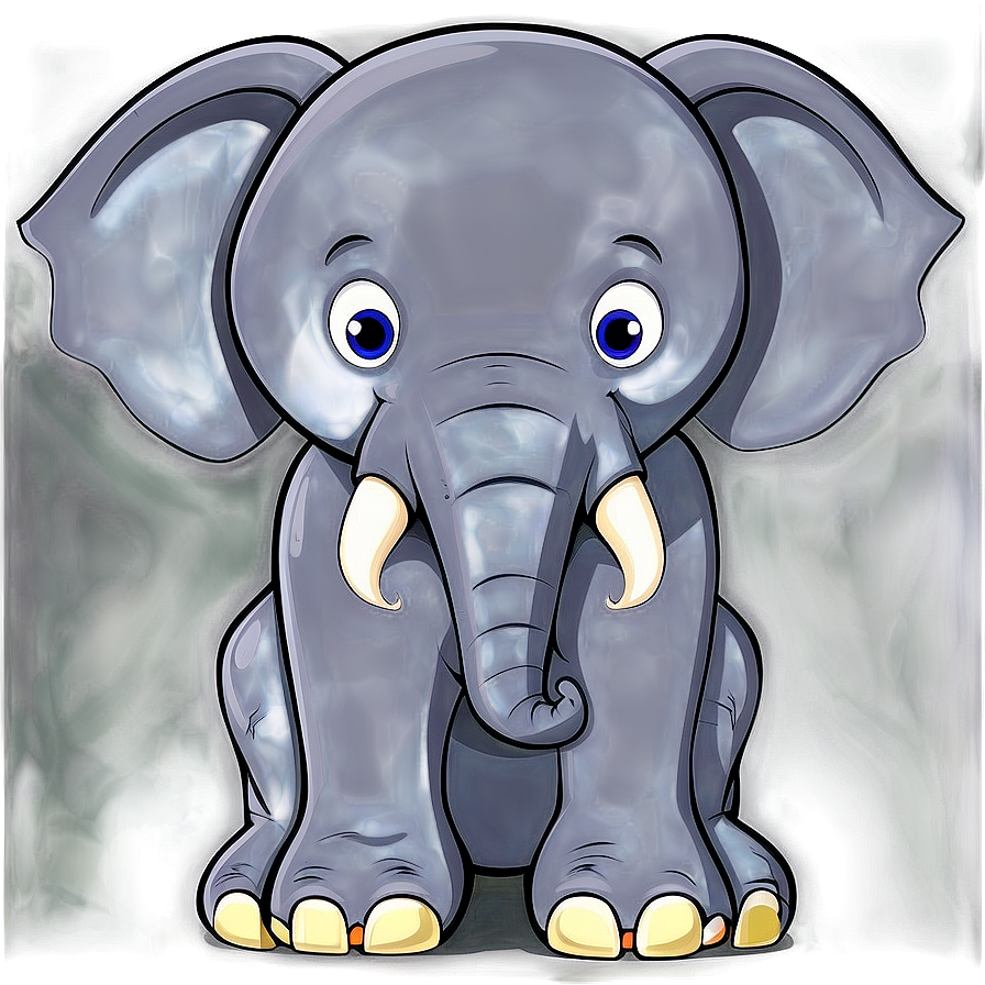 Elephant Cartoon In Jungle Png Fuw36