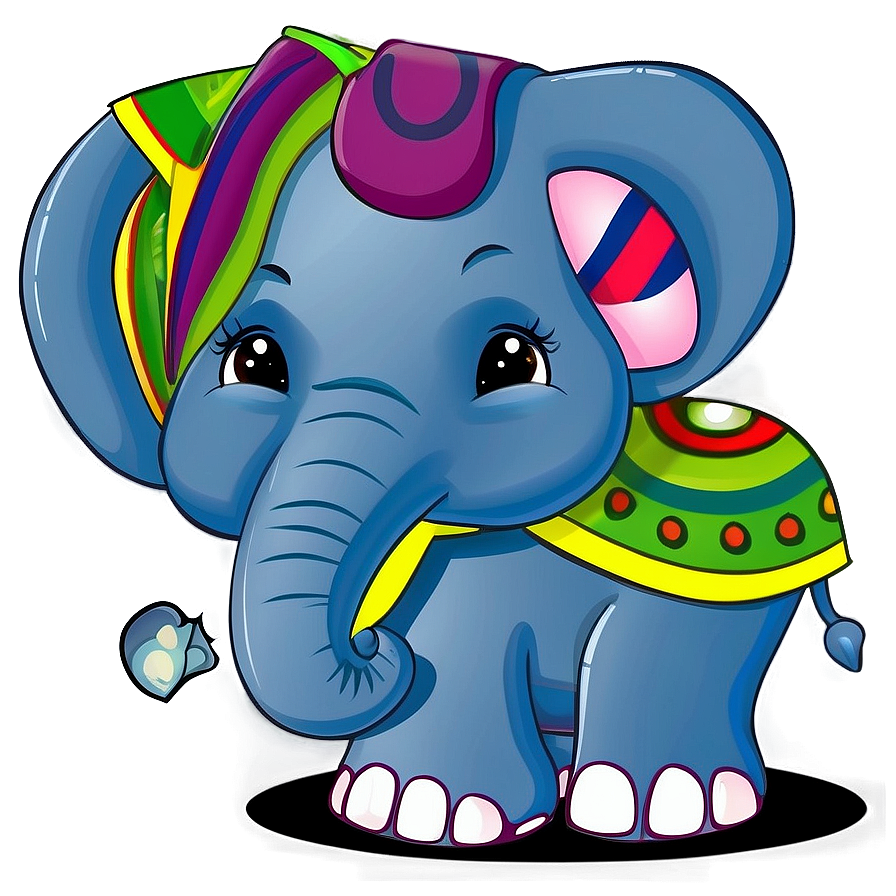 Elephant Cartoon Scene Png Jtu