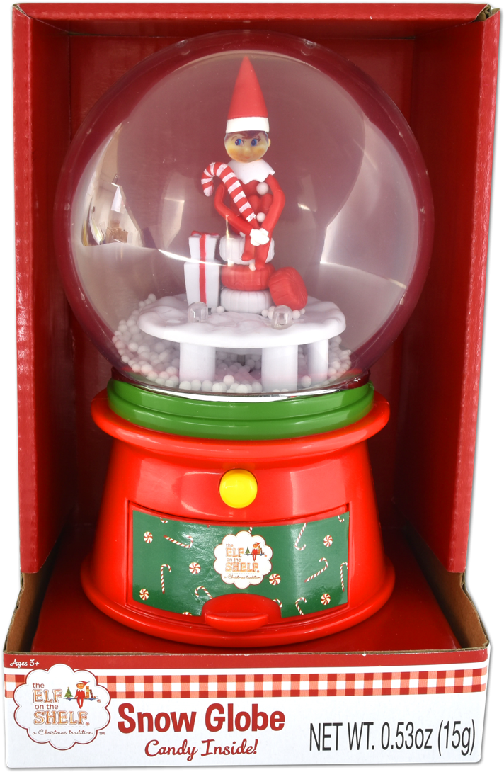 Elf On The Shelf Snow Globe With Candy