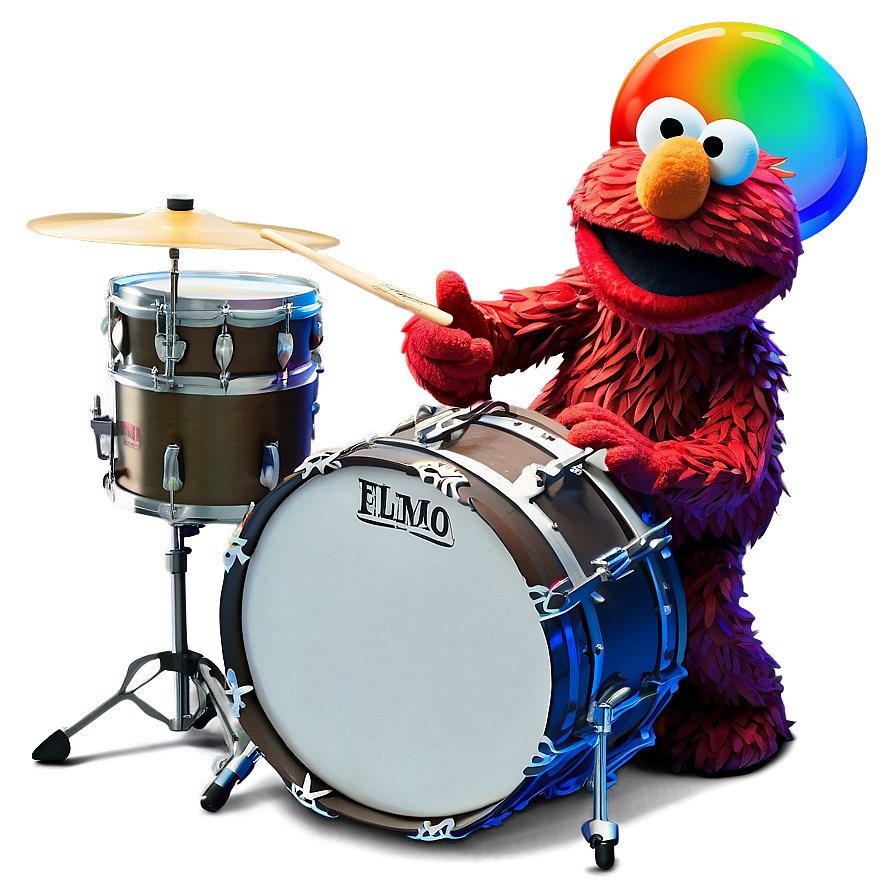 Elmo Playing Drum Png 74