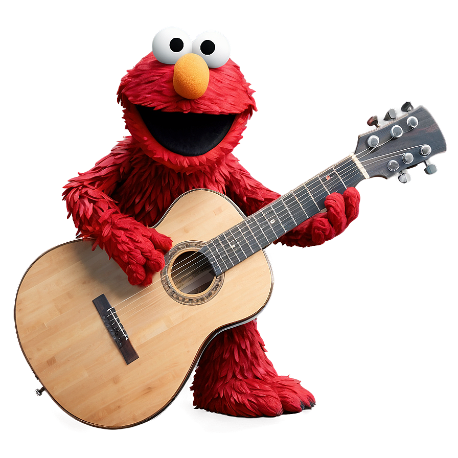 Elmo Playing Guitar Png 05032024