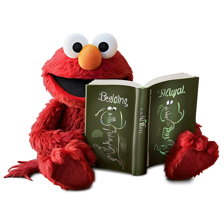 Elmo Reading A Book Png 26