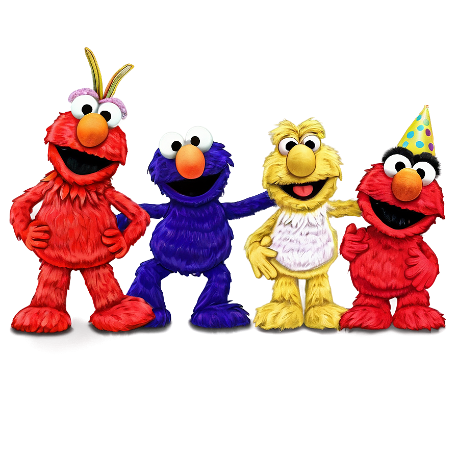 Elmo's World Characters Png Evt59