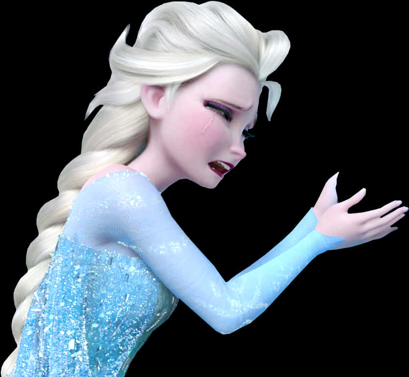 Elsa Crying Emotional Expression