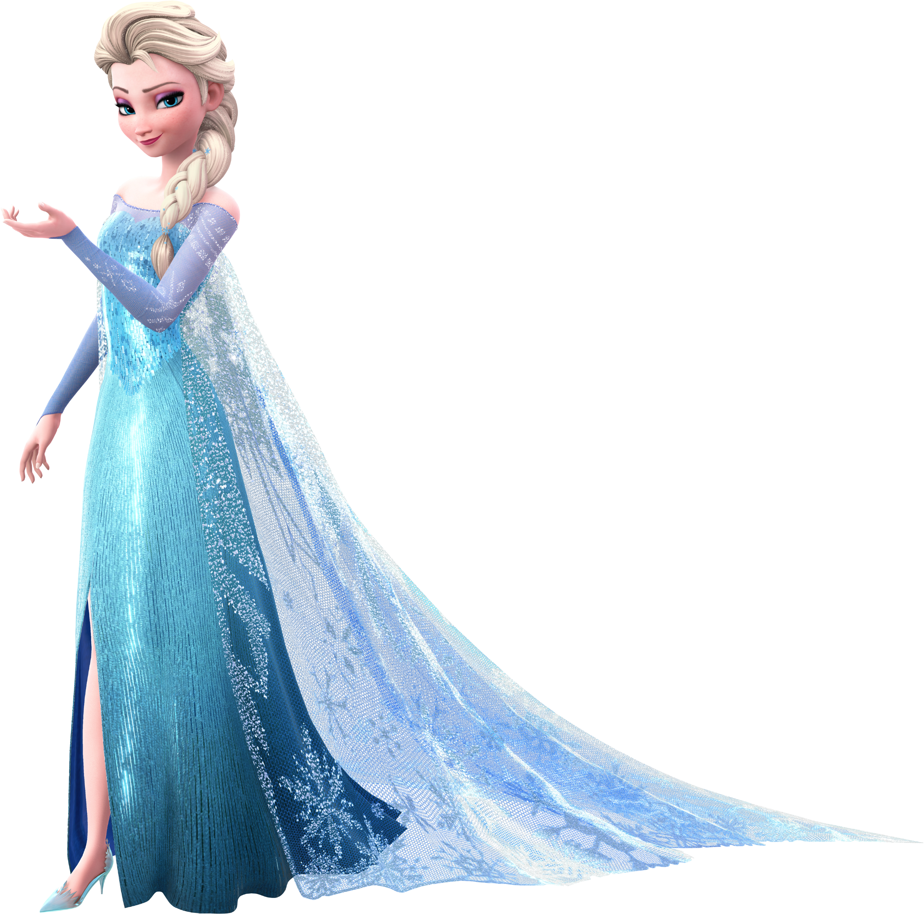 Elsa Frozen Queenin Blue Gown