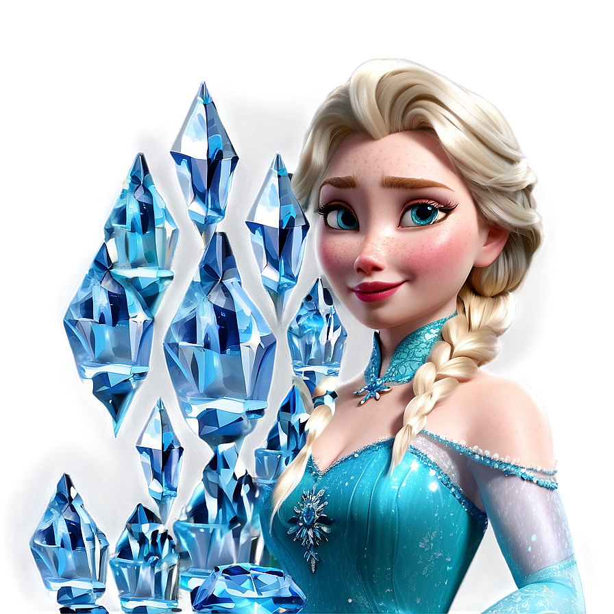 Elsa Ice Diamond Display Png Dgd50