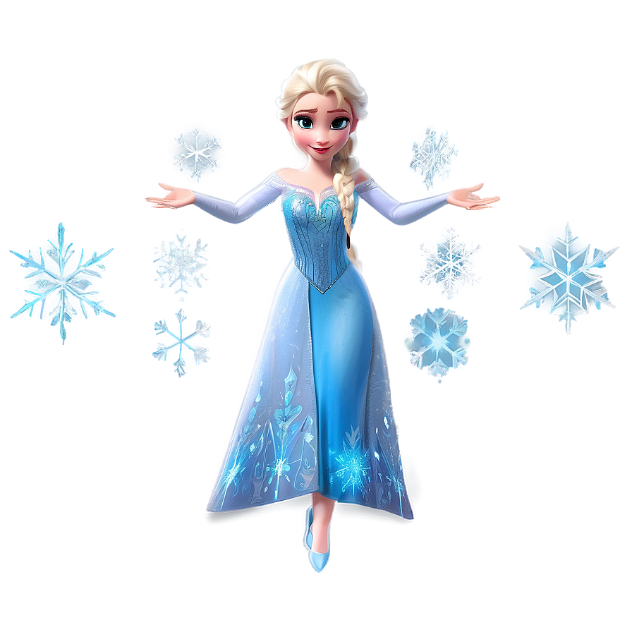 Elsa's Magical Snowflakes Png Jkq