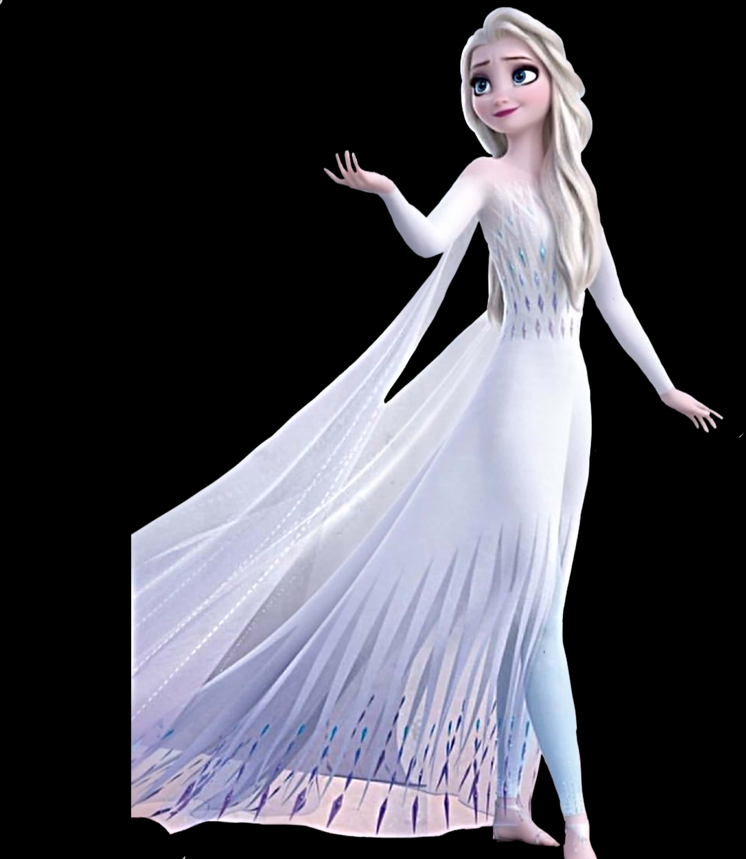 Elsain White Gown Frozen