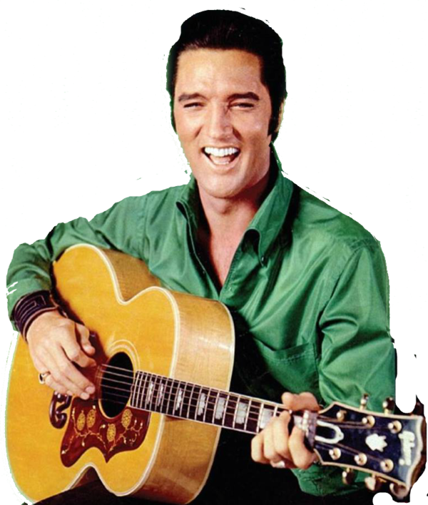 Elvis Presley Guitar Smile