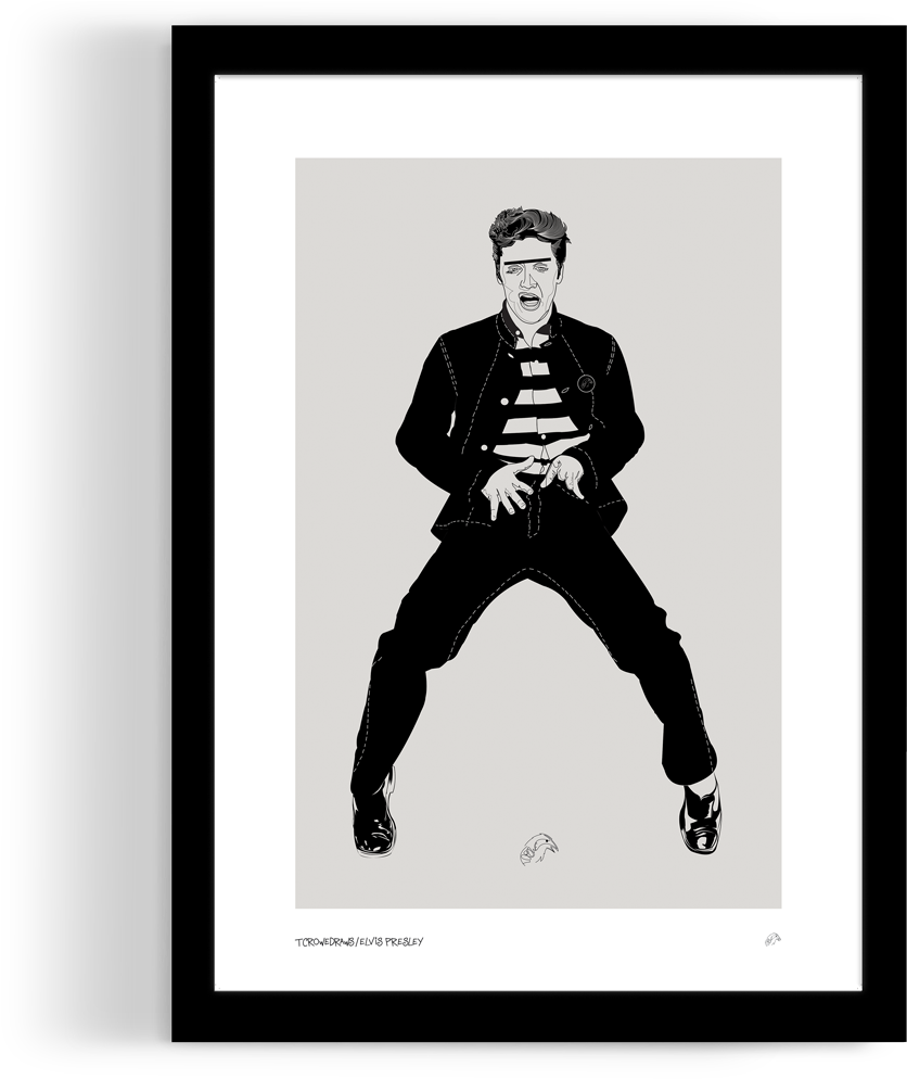 Elvis Presley Iconic Performance Art